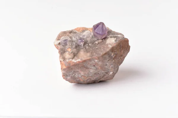 Makrofotografia Naturalnych Minerałów Minerałów Celów Geologicznych — Zdjęcie stockowe