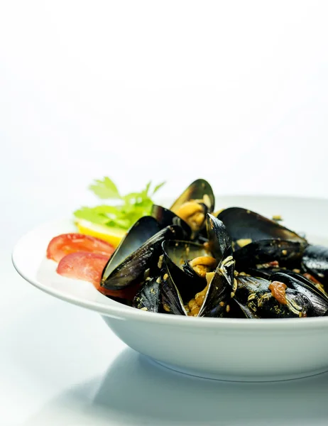 Cooked mussels clams — Stock Photo, Image