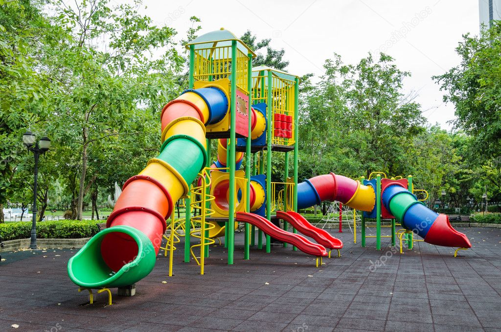 A colorful children playground