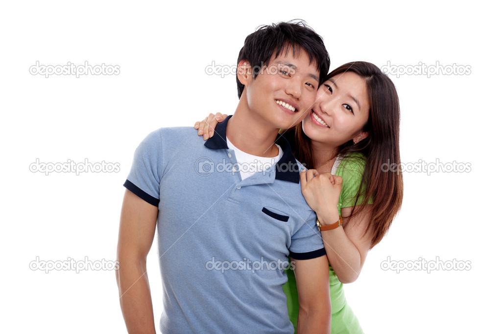 Asian young couple otngagged