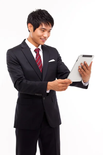 Homme d'affaires avec Tablet PC — Photo