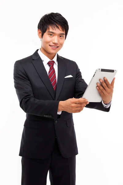 Empresario con Tablet PC — Foto de Stock