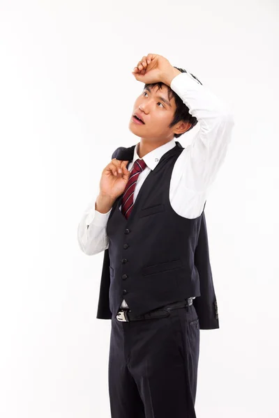 A tired Asian business man — Stock Photo, Image