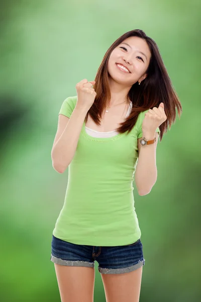 Young happy Asian woman. — Stock Photo, Image