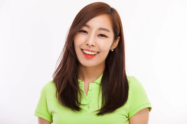 Young Asian woman close up shot.