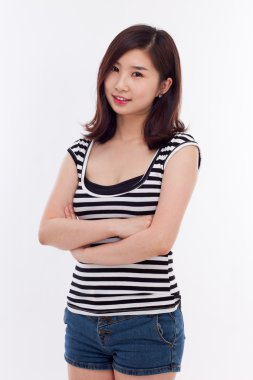 güzel Asyalı casual kadın.