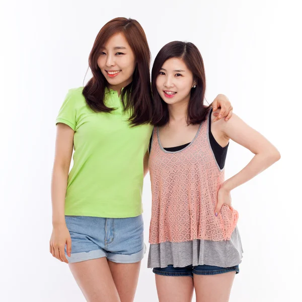 Dvě asijské mladá dívka. — Stock fotografie