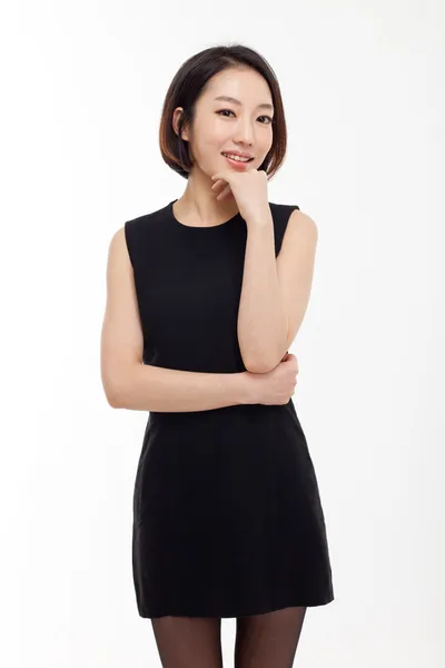 Yong mulher de negócios asiática bonita — Fotografia de Stock