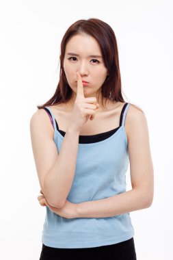 Genç Asyalı kadın hareketi yok ' yapmak sağlam.