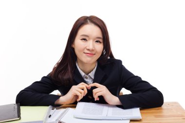 Genç Asyalı öğrenci