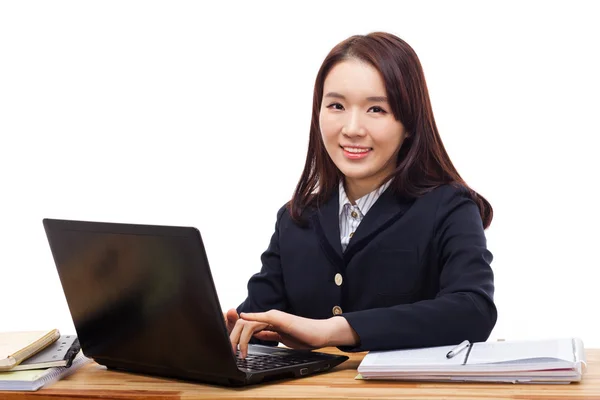 Yong bastante asiática estudiante de estudio — Foto de Stock