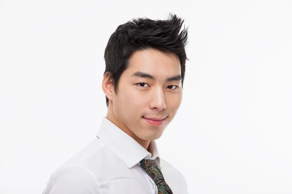Aziatische jonge zakenman close-up shot. — Stockfoto