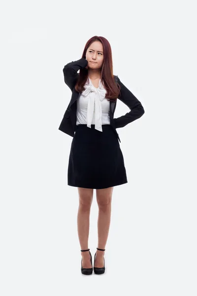 Young Asian business woman having a stress. — Stock Photo, Image