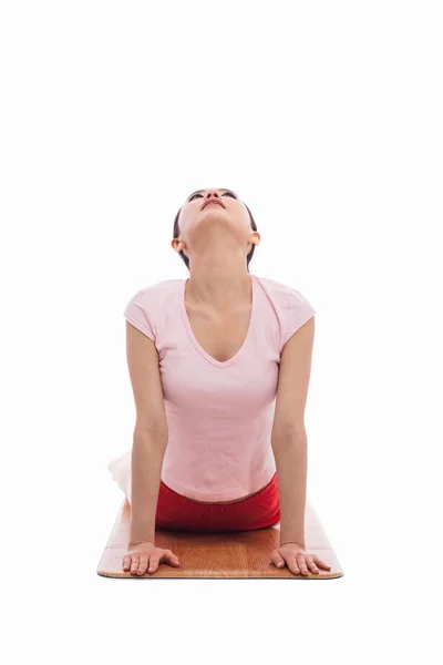 Jovem mulher asiática exercício ioga — Fotografia de Stock