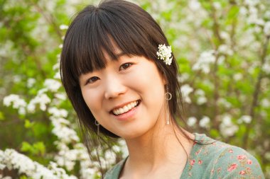 güzel Asyalı genç bayan