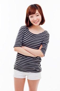 güzel genç Asyalı gril