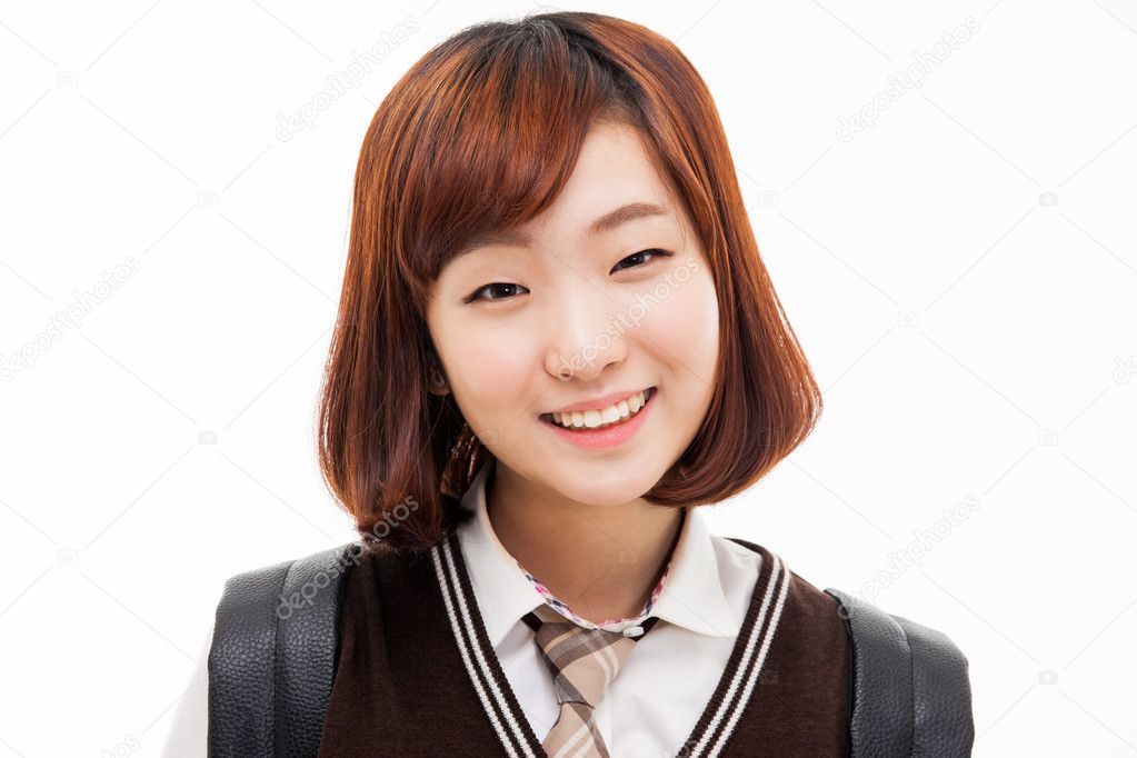Young pretty Asian student