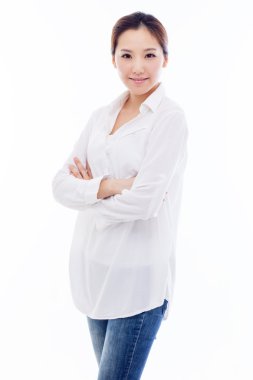 güzel genç Asyalı kadın