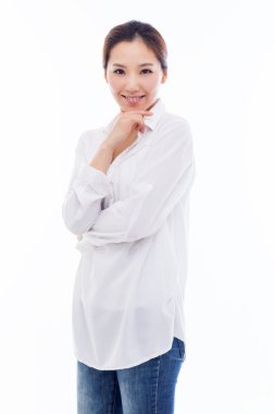 güzel genç Asyalı kadın