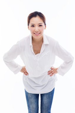 güzel genç Asyalı kadın