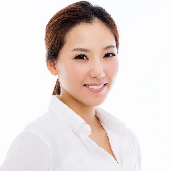 Šťastný mladý asijské žena close up shot — Stock fotografie