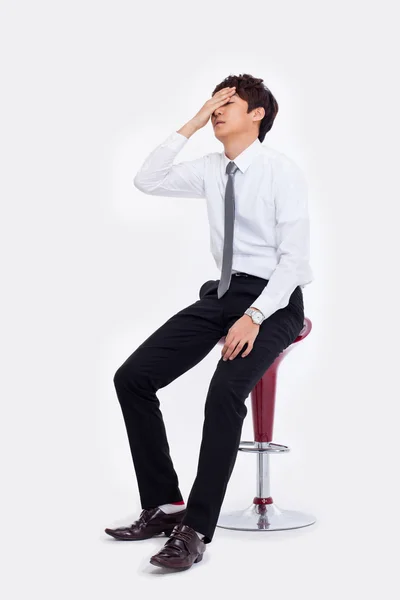 Junge asiatische Mann mit einem Stress — Stockfoto