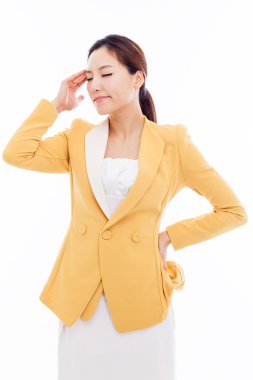 bir stres sahip genç iş