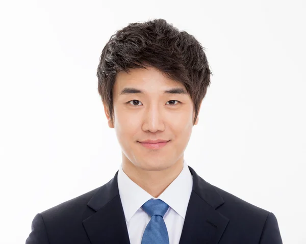 Aziatische jonge zakenman close-up shot. — Stockfoto