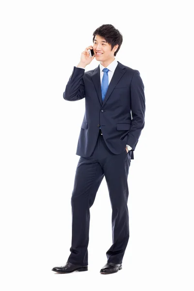 Asian business man with cellphone. — Stock Photo, Image