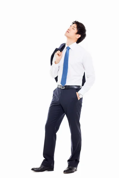 Un hombre de negocios asiático cansado — Foto de Stock