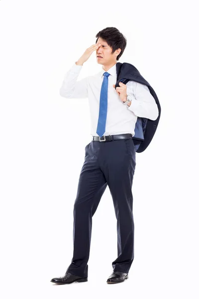 A tired Asian business man — Stock Photo, Image