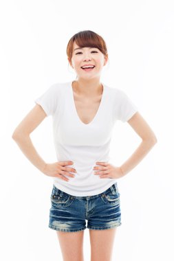 güzel genç Asyalı kadın