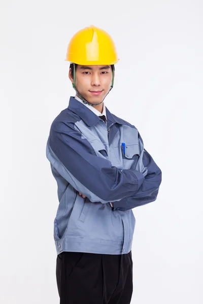 Mladá asijská inženýr. — Stock fotografie