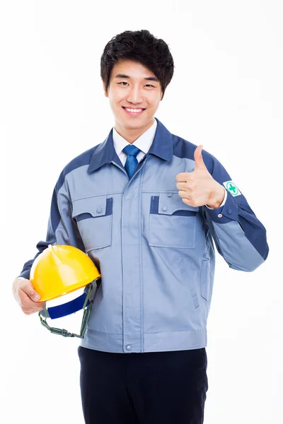 Jonge Aziatische ingenieur. — Stockfoto