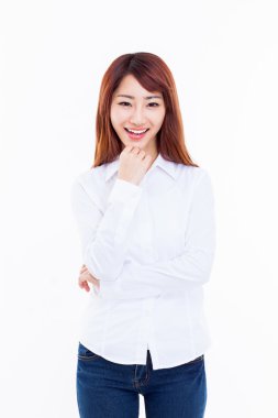 güzel genç Asyalı kadın