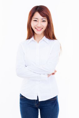 güzel genç Asyalı kadın