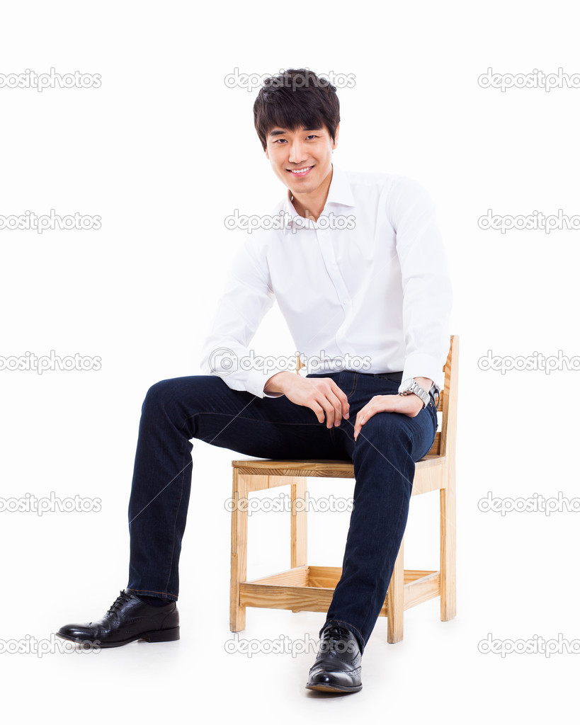 Asian man sitting Domi domi domination mwahaha wahaha