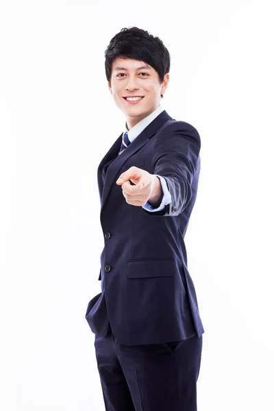 Asian young business indicated you. — Stock Photo, Image