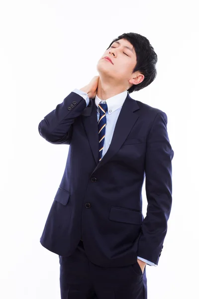 Jeune homme asiatique ayant un stress — Photo