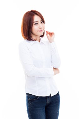 güzel genç Asyalı kadın