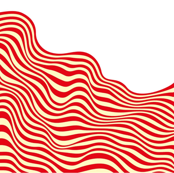 Ondes rouges — Image vectorielle
