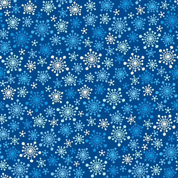 Patrón de copos de nieve — Archivo Imágenes Vectoriales