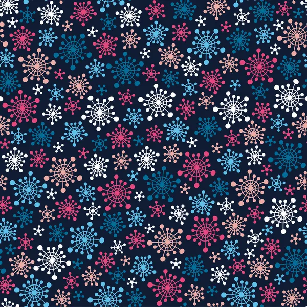 Modèle de flocons de neige — Image vectorielle