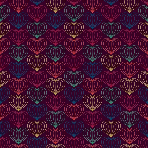 Patrón corazones — Vector de stock