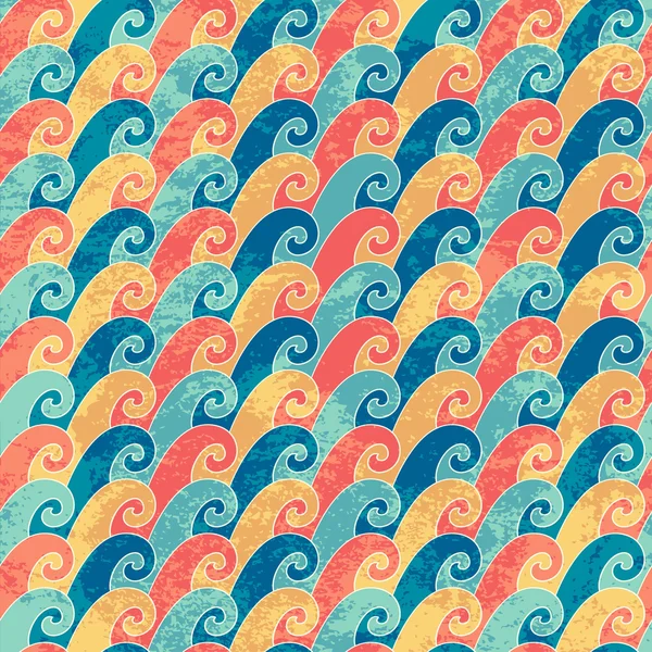 Patrón de olas — Archivo Imágenes Vectoriales