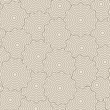 dalgalı daireler ile Dikişsiz soyut desen