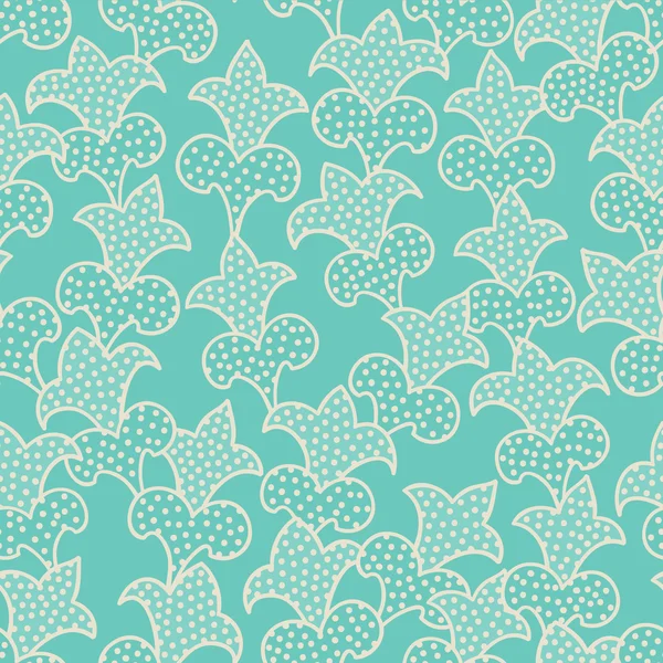 Motif floral stylisé sans couture — Image vectorielle