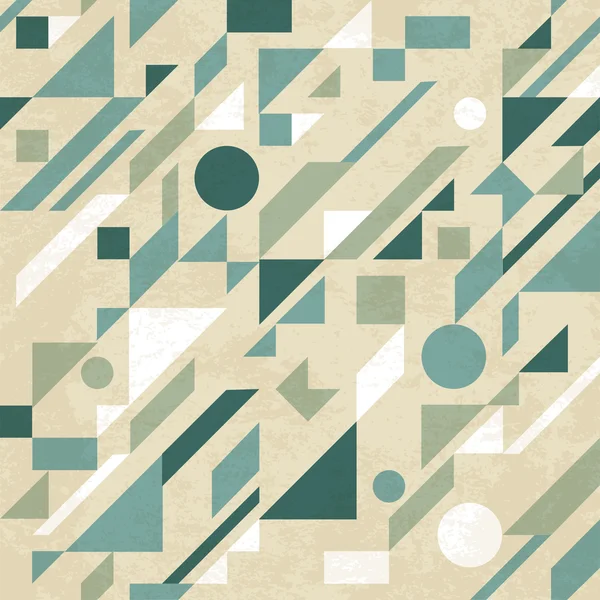 Seamless retro abstract geometric pattern. Vector illustration — Stock Vector