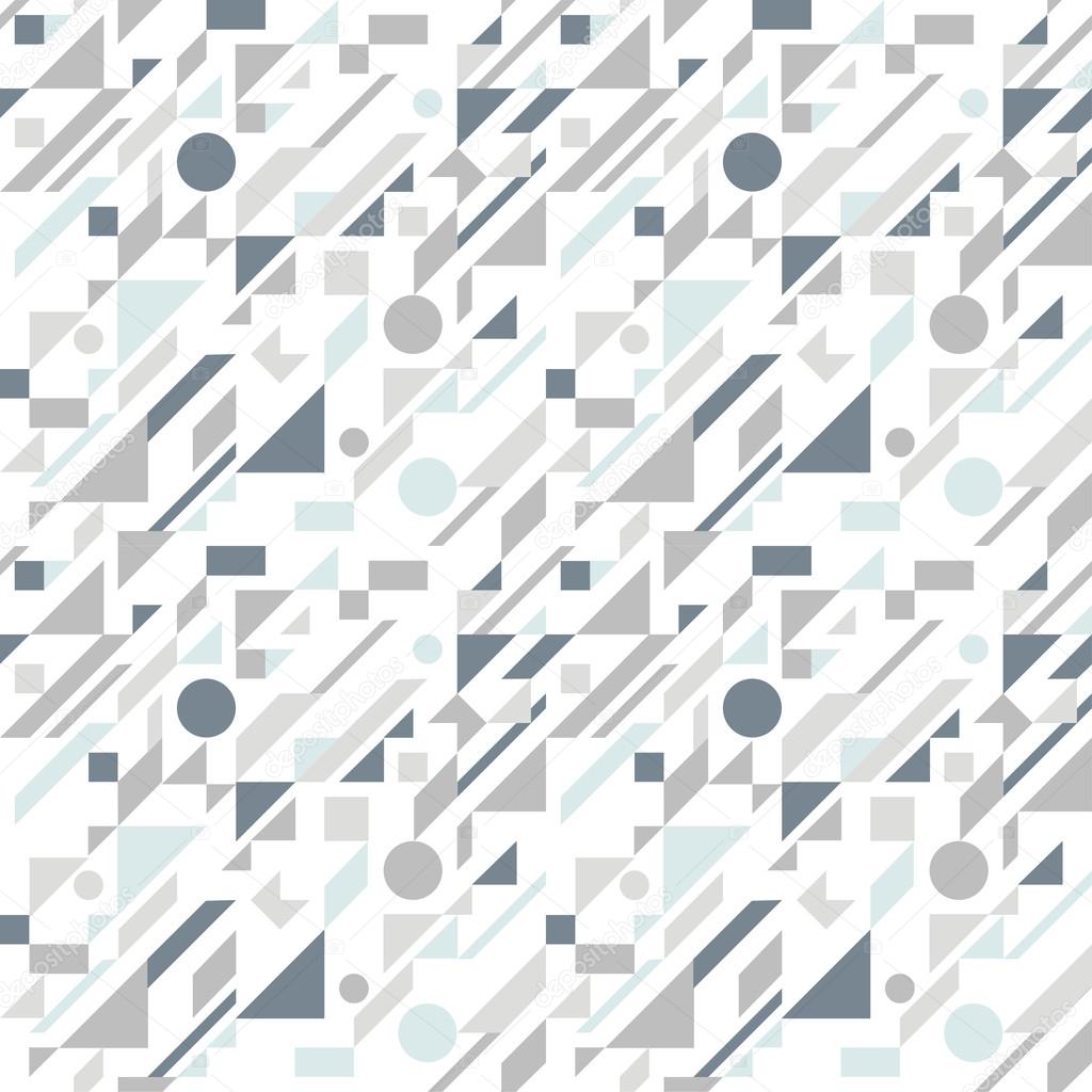 Seamless retro abstract geometric pattern. Vector illustration