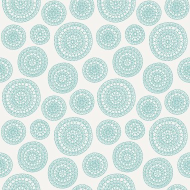 Dekoratif daireler ile Seamless zarif modeli